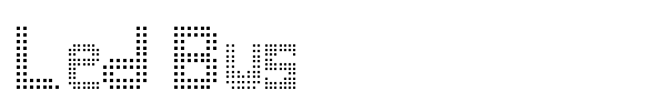 Led Bus font