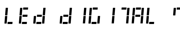 LED Digital 7 font