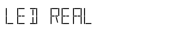 LED Real font