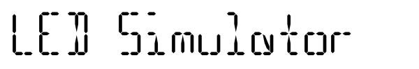 LED Simulator font