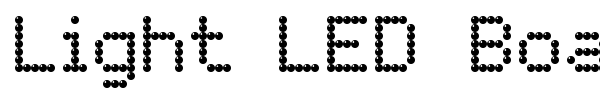 Light LED Board-7 font