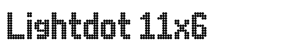 Lightdot 11x6 font