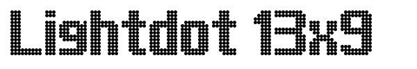 Lightdot 13x9 font