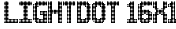 Lightdot 16x10 font