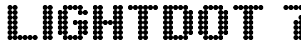 Lightdot 7x6 font