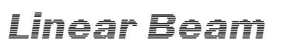 Linear Beam font