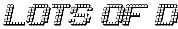 Lots of Dotz font