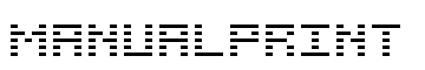 ManualPrint font