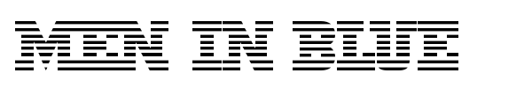Men In Blue font
