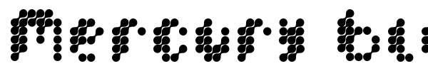 Mercury Blob font