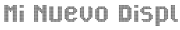 Mi Nuevo Display St font