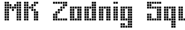 MK Zodnig Square font
