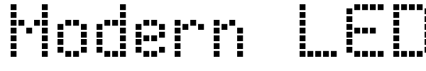 Modern LED Board-7 font
