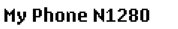 My Phone N1280 font