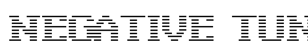 Negative Tuning font