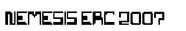 Nemesis Erc 2007 font