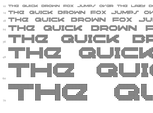 Neonize font waterfall
