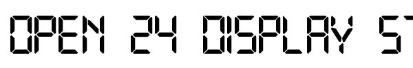 Open 24 Display ST font