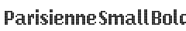 Parisienne Small Bold font
