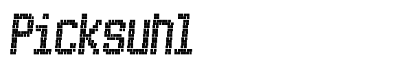 Picksuhl font