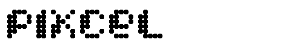 Pixcel font preview