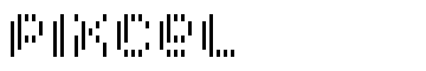 Pixcel font preview
