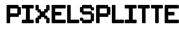 PixelSplitter font