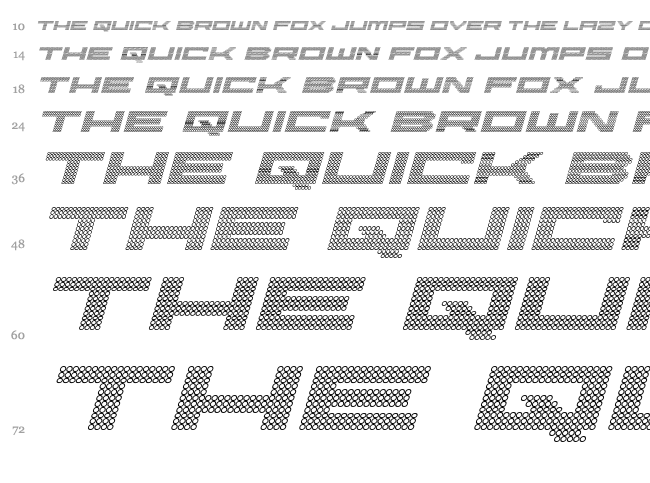 Pocket Ball font waterfall