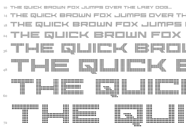 Pocket Ball font waterfall