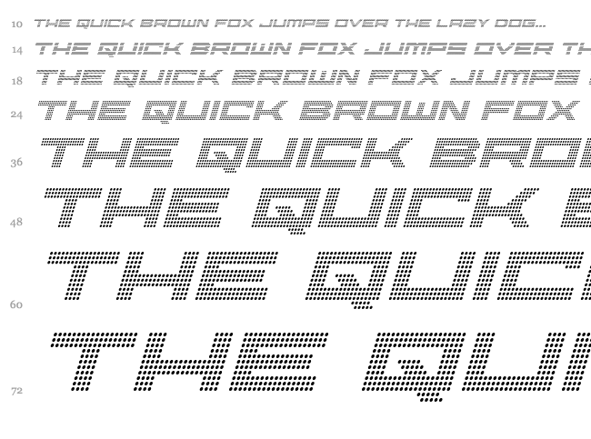 Pocket Ball font waterfall