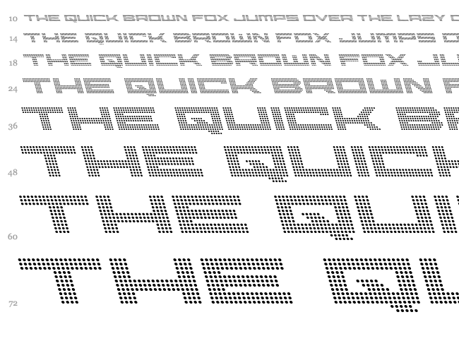 Pocket Ball font waterfall