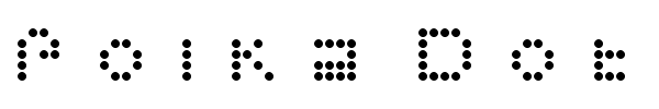 Polka Dot Crazy font preview