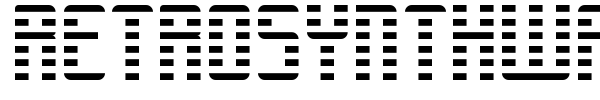Retrosynthwave font