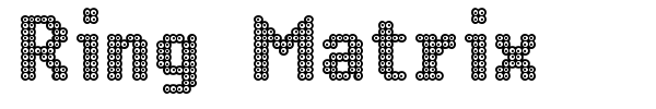 Ring Matrix font