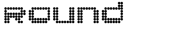 Round font