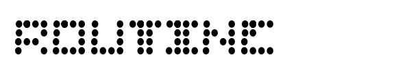 Routine font