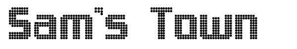 Sam's Town font