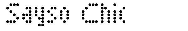 Sayso Chic font