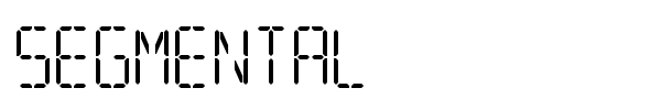 Segmental font