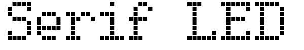 Serif LED Board-7 font