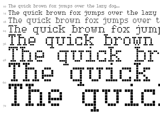 Serif LED Board-7 font waterfall