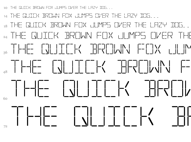 Silverball Oblique font waterfall