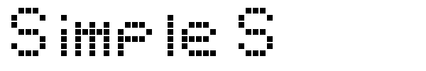 Simple S font