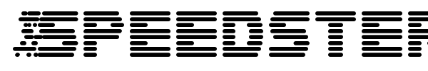 Speedster font