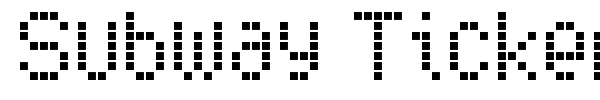 Subway Ticker font