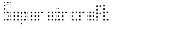 Superaircraft font