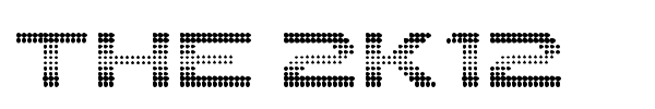 The 2K12 font