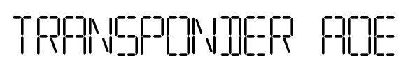 Transponder AOE font preview