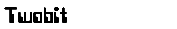 Twobit font