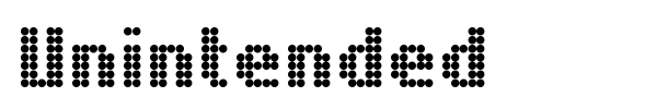 Unintended font